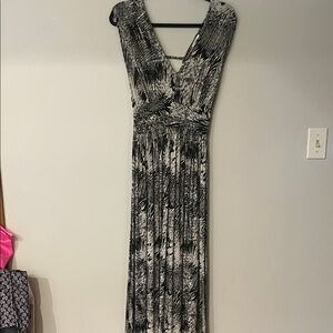 Mystree Black and White Maxi Dress